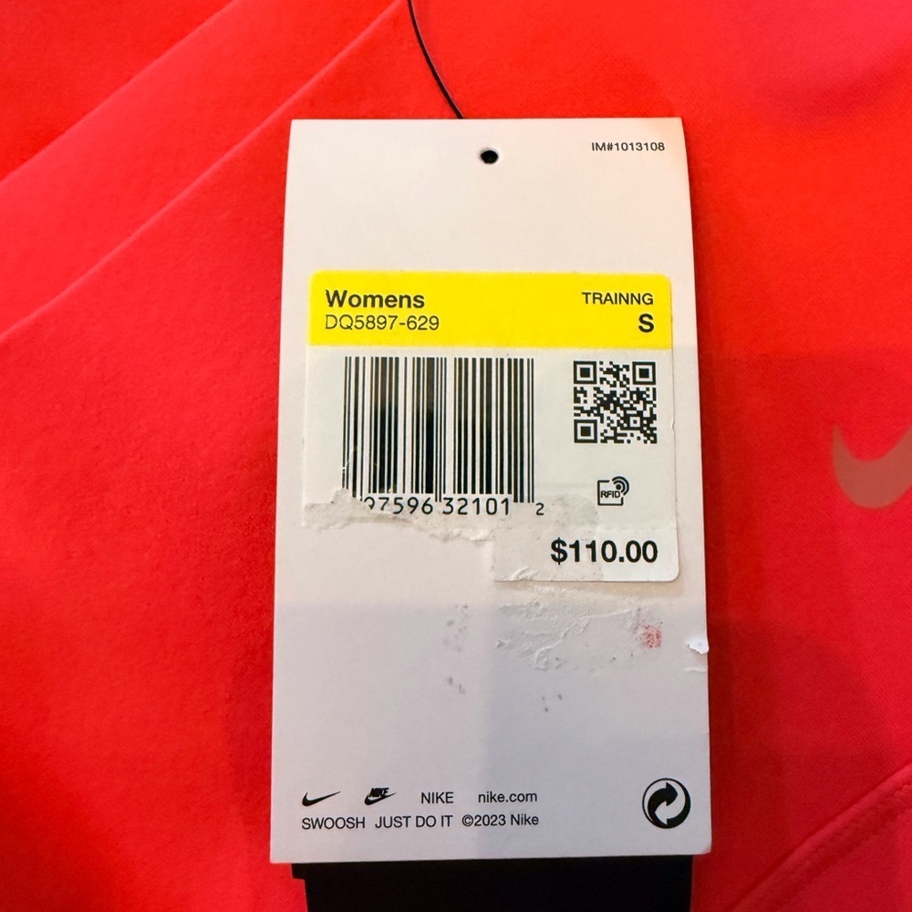 Nike Universa Dri-Fit Women's InfinaSmooth Leggings H/R Ember Glow Size-S NWT - Picture 6 of 11